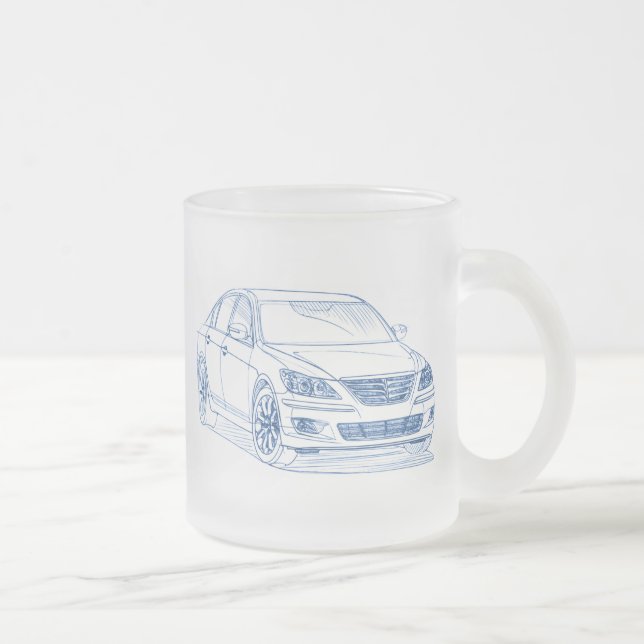 Caneca De Café Vidro Jateado Génese Sdn 2009 de Hyu+ (Direita)