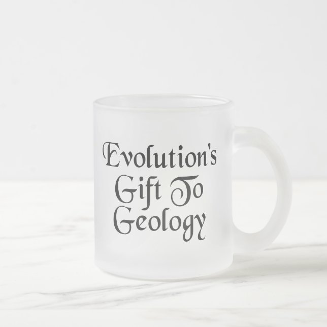 Caneca De Café Vidro Jateado Geologia Evolution Humor (Direita)