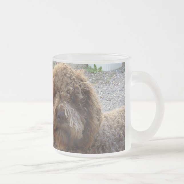 Caneca De Café Vidro Jateado givrée avec foto de lagotto-romagnolo do tasse (Direita)
