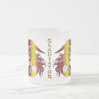 Caneca De Café Vidro Jateado Gladiator Glass Mug