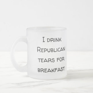Caneca De Café Vidro Jateado GOP Tear Trime