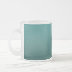 Caneca De Café Vidro Jateado Gradiente Verde - escuro a claro Fundo de Humor