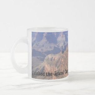 Caneca De Café Vidro Jateado Grand Canyon Fosco Mug