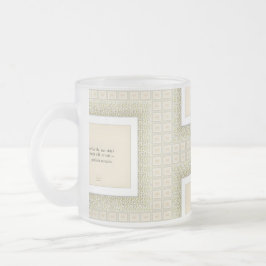 Caneca De Café Vidro Jateado Gratidão Permanece™: Amor & Presença | Q Reflexivo