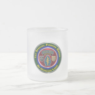 Caneca De Café Vidro Jateado Grupo de Forças Especiais das ruas