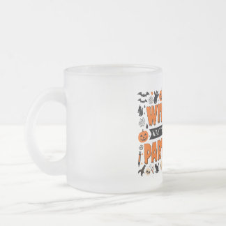 Caneca De Café Vidro Jateado Halloween Witch Mug para amantes de festas e fãs d