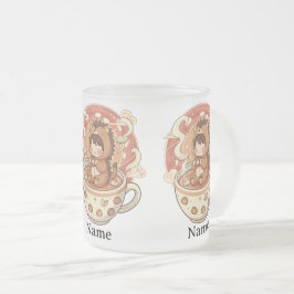 Caneca De Café Vidro Jateado Hedgehog Heat Reveal Magic Coffee Mug