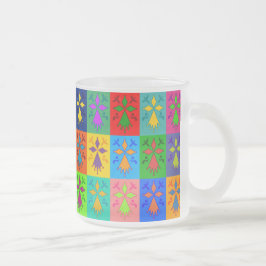 Caneca De Café Vidro Jateado Hermine Pop