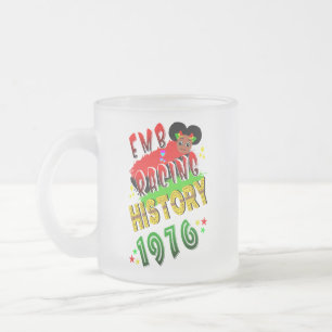 Caneca De Café Vidro Jateado História de integração 1976