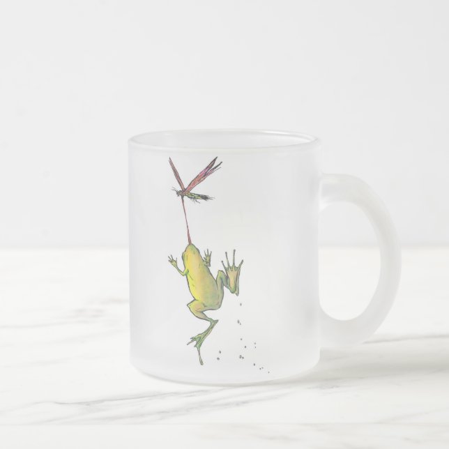 Caneca De Café Vidro Jateado Hitchin um passeio (Direita)