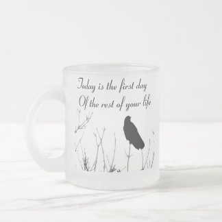 Caneca De Café Vidro Jateado Hoje é o primeiro dia do r…