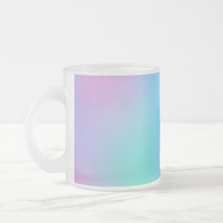 Caneca De Café Vidro Jateado Holographic Pastel Dream