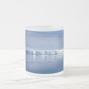 Caneca De Café Vidro Jateado icebergue flutuante