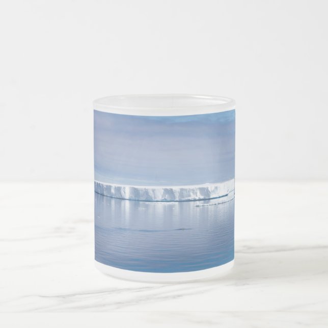 Caneca De Café Vidro Jateado icebergue flutuante (Centro)