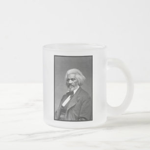 Caneca De Café Vidro Jateado Ícones da História Negra: O Frederick Douglass mai