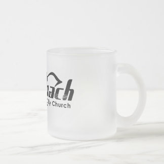 Caneca De Café Vidro Jateado Igreja da cidade de Ruach