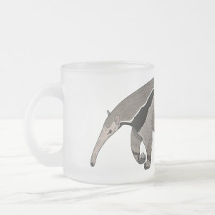 Caneca De Café Vidro Jateado Ilustração de desenho animado