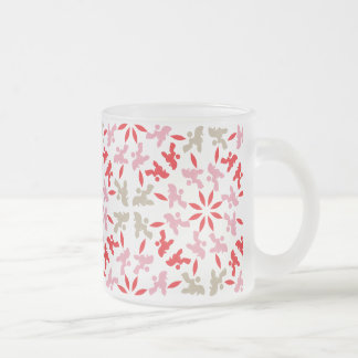 Caneca De Café Vidro Jateado Ilustração personalizável do padrão do Poodle
