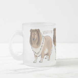 Caneca De Café Vidro Jateado Imagem de desenho em quadrinhos grosseiros