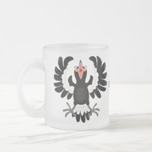 Caneca De Café Vidro Jateado Imagem engraçada de desenho animado australiano