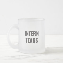Caneca De Café Vidro Jateado Intern Tear