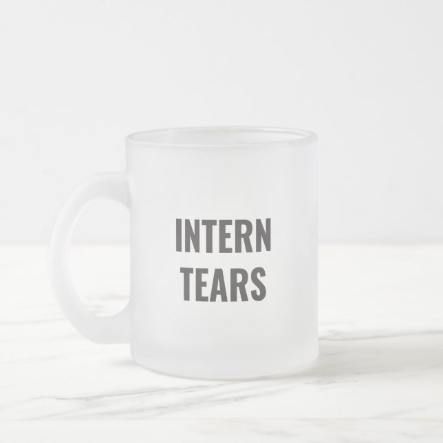 Caneca De Café Vidro Jateado Intern Tear (Esquerda)