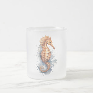 Caneca De Café Vidro Jateado Invertebrados animais marinhos