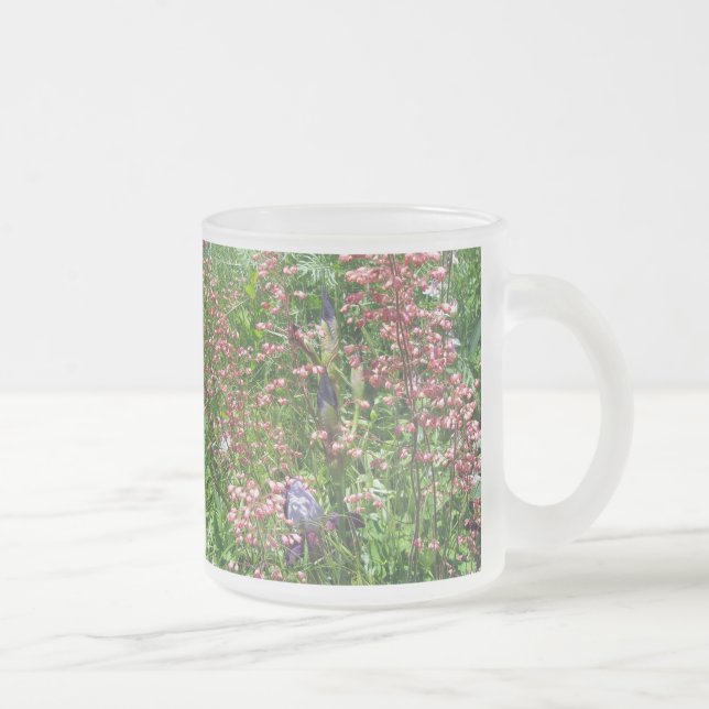 Caneca De Café Vidro Jateado Íris e Sinos de Coral (Direita)
