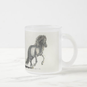 Caneca De Café Vidro Jateado Islandês Hearted claro