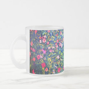Caneca De Café Vidro Jateado Jardim Italiano Gustav Klimt