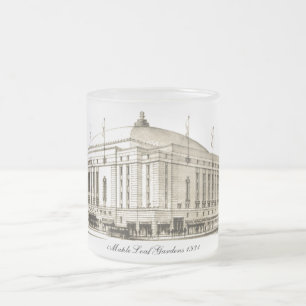 Caneca De Café Vidro Jateado Jardins de Folha de Maple 1931