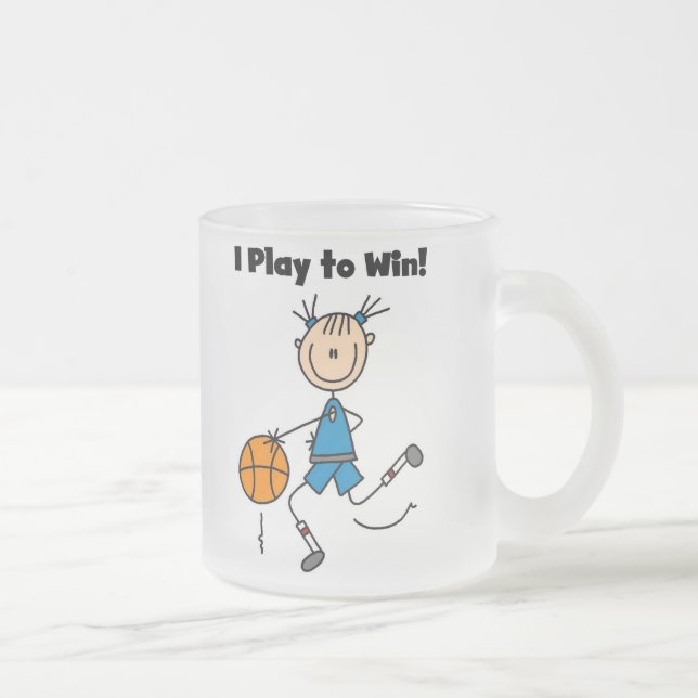 Caneca De Café Vidro Jateado Jogo do B-Ball a ganhar (Direita)