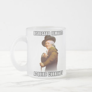 Caneca De Café Vidro Jateado Joseph Ducreux adquire a moeda