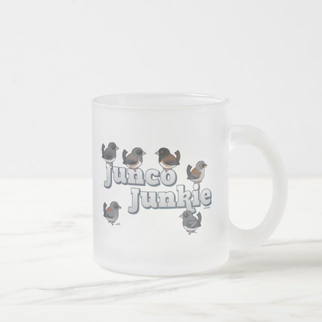 Caneca De Café Vidro Jateado Junco Junkie (Direita)