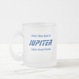 Caneca De Café Vidro Jateado Jupiter Beach Flórida Café Mug
