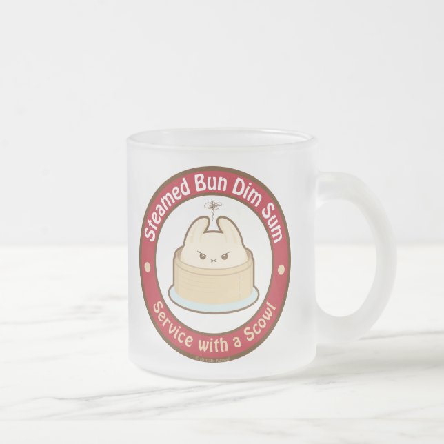 Caneca De Café Vidro Jateado Kawaii cozinhou o bolo Dim Sum (Direita)