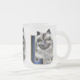 Caneca De Café Vidro Jateado Keeshond Gifs, Keeshond Lover Mugs