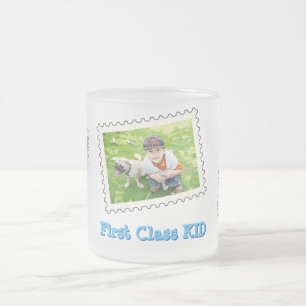 Caneca De Café Vidro Jateado KID de primeira classe Melhor KID Ever 3 foto pers