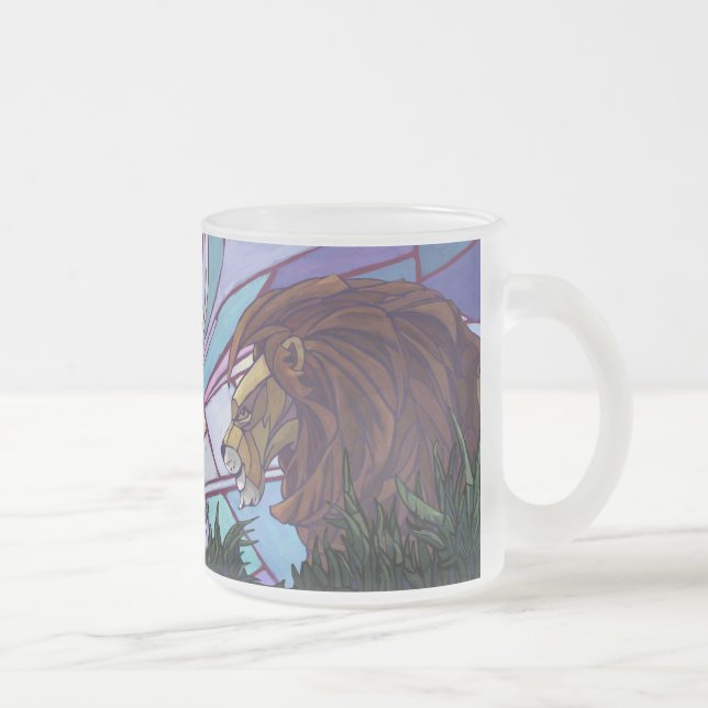 Caneca De Café Vidro Jateado King Lion e Cubs (Direita)