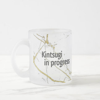 Caneca De Café Vidro Jateado Kintsugi mug crystal