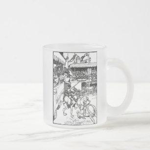 Caneca De Café Vidro Jateado Knights Fosco Mug
