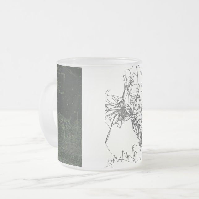 Caneca De Café Vidro Jateado Komik Rebel Mug (Frente Esquerda)