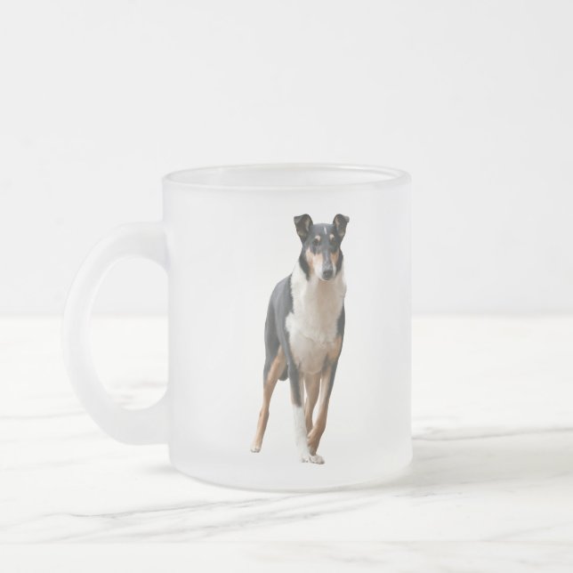 Caneca De Café Vidro Jateado Kurzhaar Collie (Esquerda)