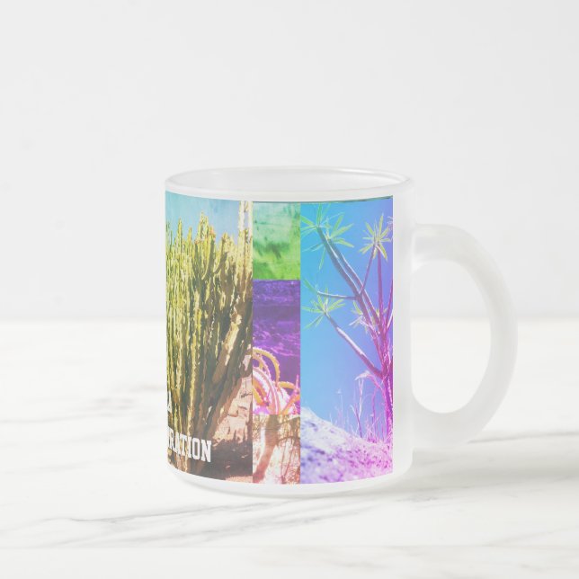 Caneca De Café Vidro Jateado la Gomera, ilha de inspiração (Direita)