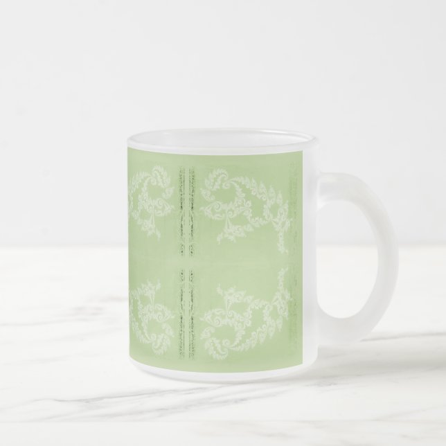 Caneca De Café Vidro Jateado Lacey Swimmer - Avacado (Direita)