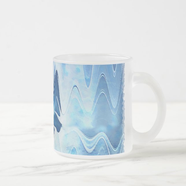 Caneca De Café Vidro Jateado Lago Glacial (Direita)
