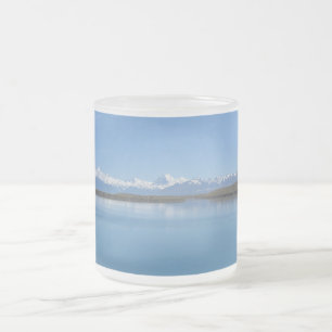 Caneca De Café Vidro Jateado Lago Tekapo, Nova Zelândia