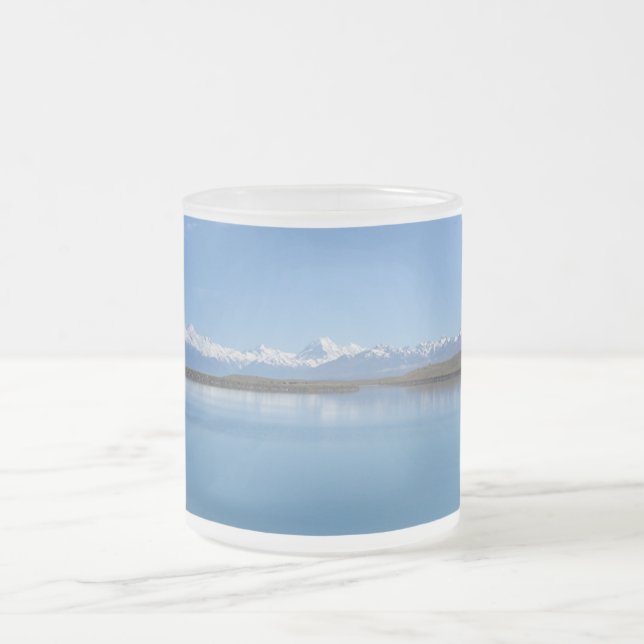 Caneca De Café Vidro Jateado Lago Tekapo, Nova Zelândia (Centro)