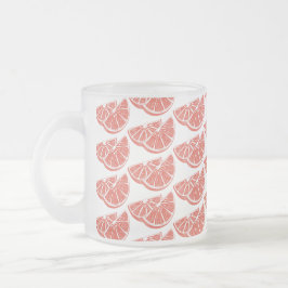 Caneca De Café Vidro Jateado Laranja