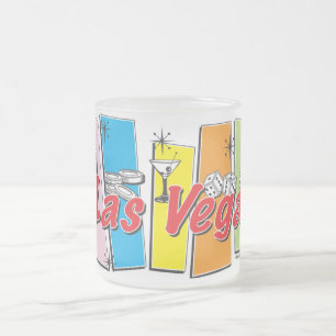 Caneca De Café Vidro Jateado Las Vegas-